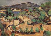Paul Cezanne Mountains seen from l'Estaque Spain oil painting reproduction